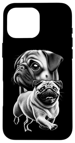 Süßer Mops im coolen Zeichenstil als Porträt Hülle für iPhone 16 Pro Max Süßer Mops im coolen Zeichenstil als Porträt Hülle für iPhone 16 Pro Max von MyAnimal - Your Favourite Animal Wear