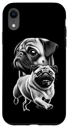 Süßer Mops im coolen Zeichenstil als Porträt auf Brust Hülle für iPhone XR Süßer Mops im coolen Zeichenstil als Porträt auf Brust Hülle für iPhone XR von MyAnimal - Your Favourite Animal Wear