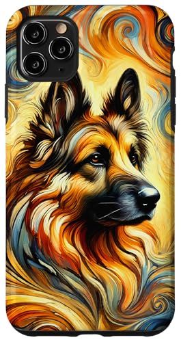 Süßer Schäferhund als buntes Kunstwerk Hülle für iPhone 11 Pro Max von MyAnimal - Your Favourite Animal Wear