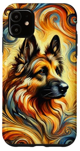 Süßer Schäferhund als buntes Kunstwerk Hülle für iPhone 11 von MyAnimal - Your Favourite Animal Wear