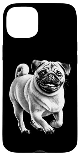 Süßer verspielter Mops als fotorealistisches Porträt Hülle für iPhone 15 Plus Süßer verspielter Mops als fotorealistisches Porträt Hülle für iPhone 15 Plus von MyAnimal - Your Favourite Animal Wear
