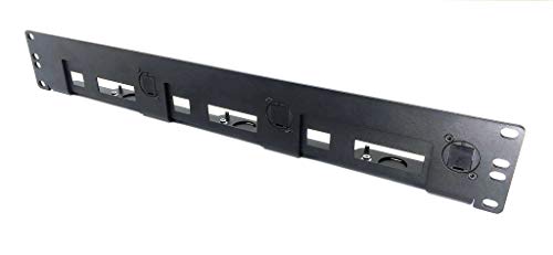 19 inch rack mount 1,5U for 1-3 pcs RASPBERRY Pi/high NUC with black brackets von MyElectronics