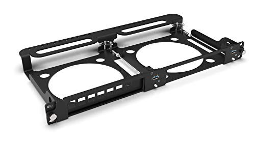 Mac Mini Rack Mount 19 inch 1U with cable management for 1 Mac mini & 8-slots I/O panel von MyElectronics