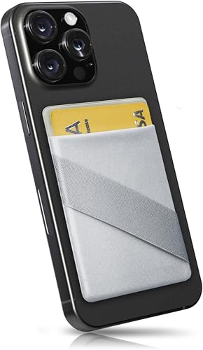 MyGadget 1 Fach Handy Kartenhalter + Fingerhalterung zum aufkleben - RFID Blocking - Haftendes Kartenfach, Karten Halterung - Kartenhülle Smartphone Etui - Silber MyGadget 1 Fach Handy Kartenhalter + Fingerhalterung zum aufkleben - RFID Blocking - Haftendes Kartenfach, Karten Halterung - Kartenhülle Smartphone Etui - Silber von MyGadget