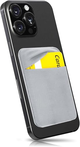 MyGadget 1 Fach Handy Kartenhalter zum aufkleben - RFID Blocking - Haftendes Kartenfach, Kartenhülle, Karten Halterung - Geldbörse Smartphone Etui - Silber MyGadget 1 Fach Handy Kartenhalter zum aufkleben - RFID Blocking - Haftendes Kartenfach, Kartenhülle, Karten Halterung - Geldbörse Smartphone Etui - Silber von MyGadget