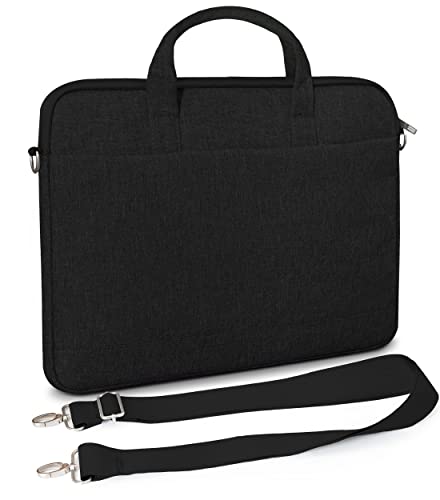 MyGadget 15,6 Zoll Laptoptasche Schutzhülle Laptop Umhängetasche - Innenmaße 40 x 28 cm - Notebook Hülle für u.a. Apple MacBook Pro 15 Zoll - Schwarz von MyGadget