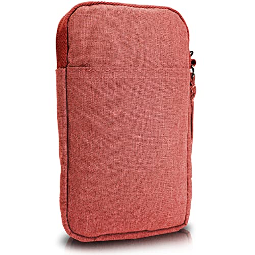 MyGadget 5, 5 Zoll Nylon Sleeve Hülle - Schutzhülle Tasche Kompatibel mit Kompaktkamera | Smartphone Apple iPhone Samsung - Innenmaße 8, 3 x 15, 2 cm - Rosa von MyGadget