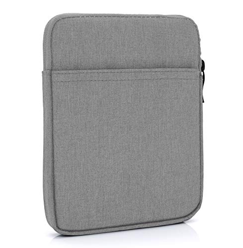 MyGadget Nylon Sleeve Hülle für Tablet bis 6 Zoll [ 17 x 12,5 cm ] - Schutzhülle Tasche für z.B. Kindle Paperwhite [bis 2021] | Kobo Clara HD - Grau von MyGadget