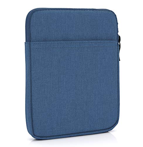 MyGadget Nylon Sleeve Hülle für Tablet bis 8 Zoll [ 21 x 14 cm ] - Schutzhülle Tasche ideal z.b. - z.B. Kindle Paperwhite, Oasis, iPad Mini - Blau von MyGadget
