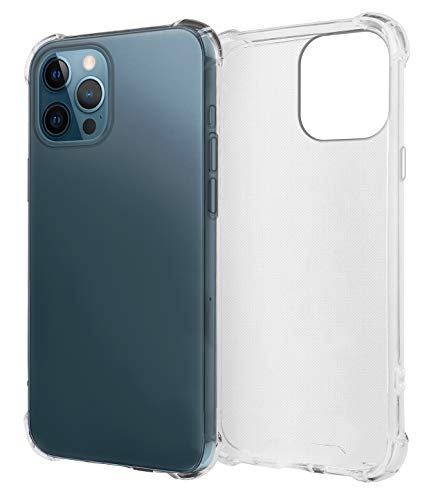 MyGadget Clear TPU Silikon Hülle Eckenschutz für Apple iPhone 12 Pro Max Crystal Case - Ultra Stoßfest & Robust Bumper Schutzhülle Cover in Transparent von MyGadget