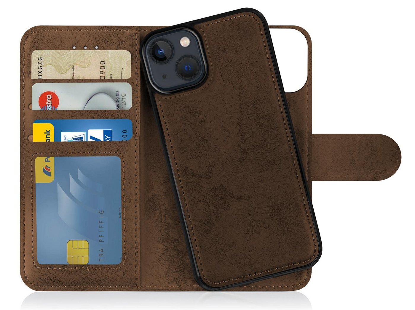 MyGadget Handyhülle Flip Case Magnetische trennbare Hülle Kunstleder Klapphülle Für Apple iPhone 14 MyGadget Handyhülle Flip Case Magnetische trennbare Hülle Kunstleder Klapphülle Für Apple iPhone 14 von MyGadget