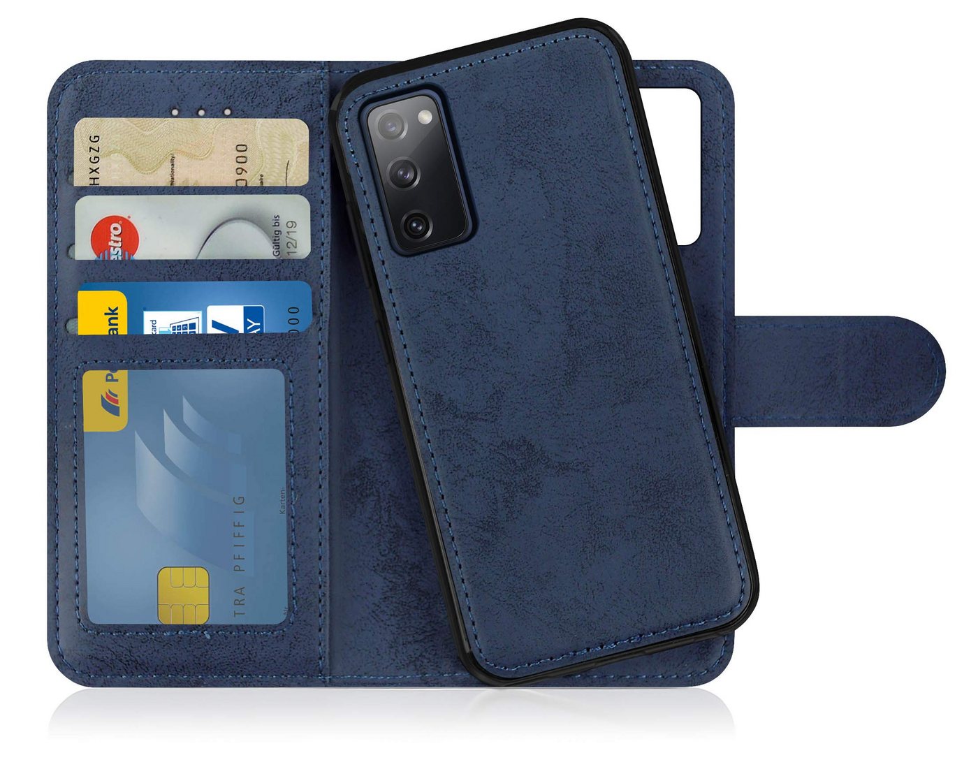 MyGadget Handyhülle Flip Case Klapphülle für Samsung Galaxy S20 FE, Magnetische Hülle aus Kunstleder Klapphülle Kartenfach Schutzhülle von MyGadget