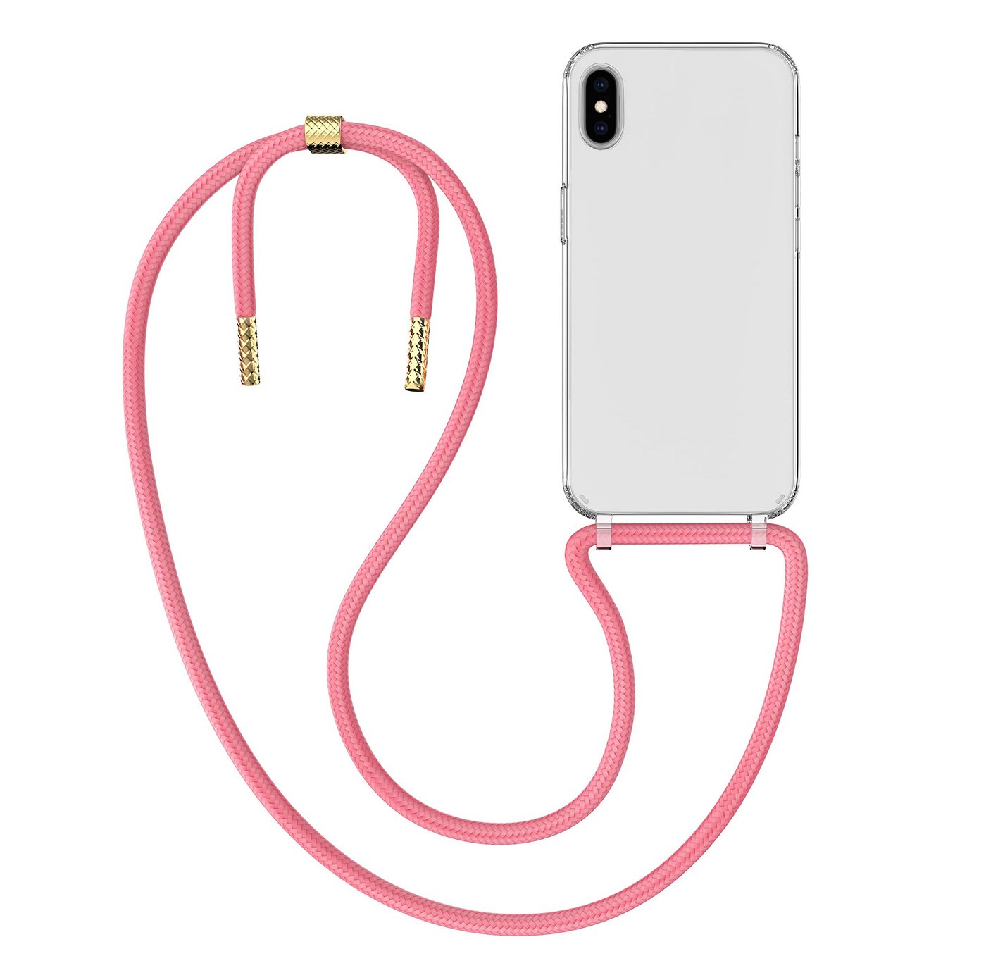 MyGadget Handyhülle Handykette abnehmbares Band & transparente Hardcase Hülle Für Apple iPhone Xs Max MyGadget Handyhülle Handykette abnehmbares Band & transparente Hardcase Hülle Für Apple iPhone Xs Max von MyGadget