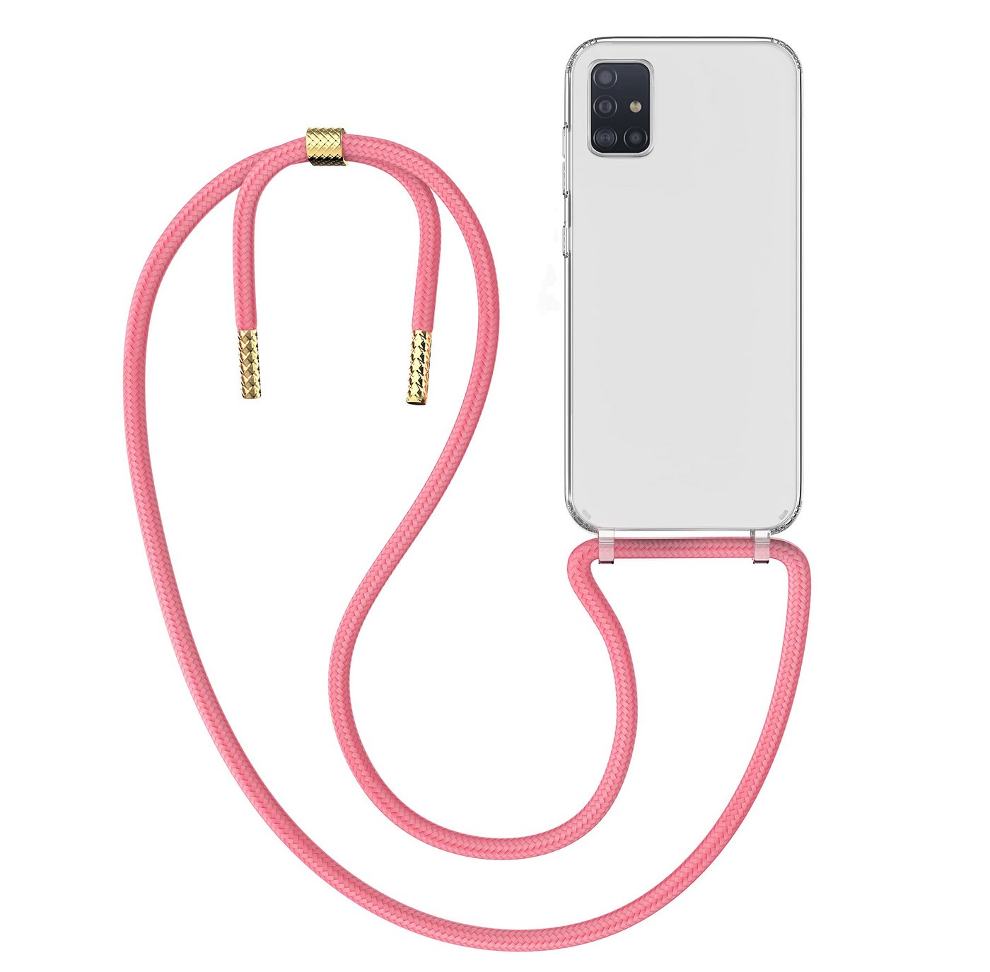 MyGadget Handyhülle Handykette abnehmbares Band & transparentes Hardcase Für Samsung Galaxy A51 4G MyGadget Handyhülle Handykette abnehmbares Band & transparentes Hardcase Für Samsung Galaxy A51 4G von MyGadget