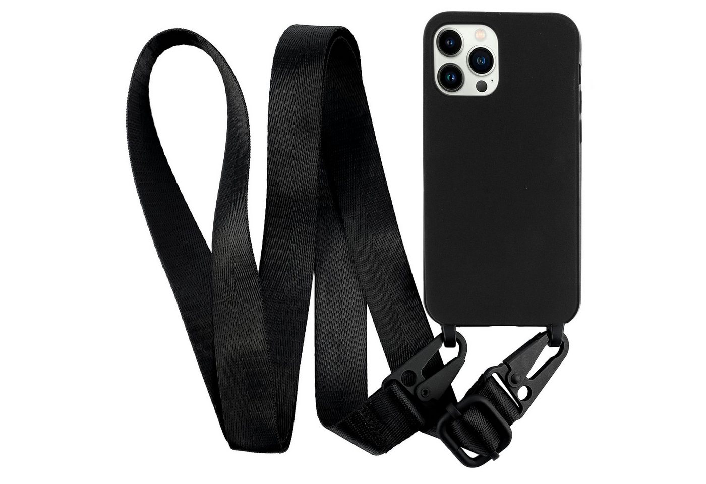 MyGadget Handyhülle Handykette für Apple iPhone 13 Pro Max, TPU Hülle mit Handyband zum Umhängen Kordel Schnur Case Schutzhülle von MyGadget
