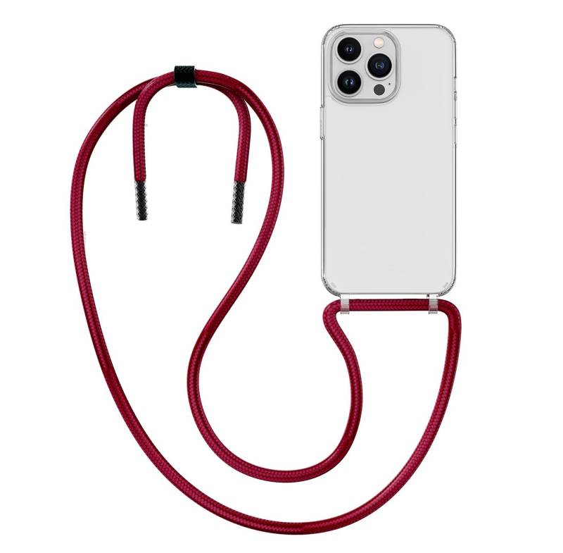 MyGadget Handyhülle Handykette abnehmbares Band & transparente Hardcase Hülle Für Apple iPhone 13 Pro Max von MyGadget