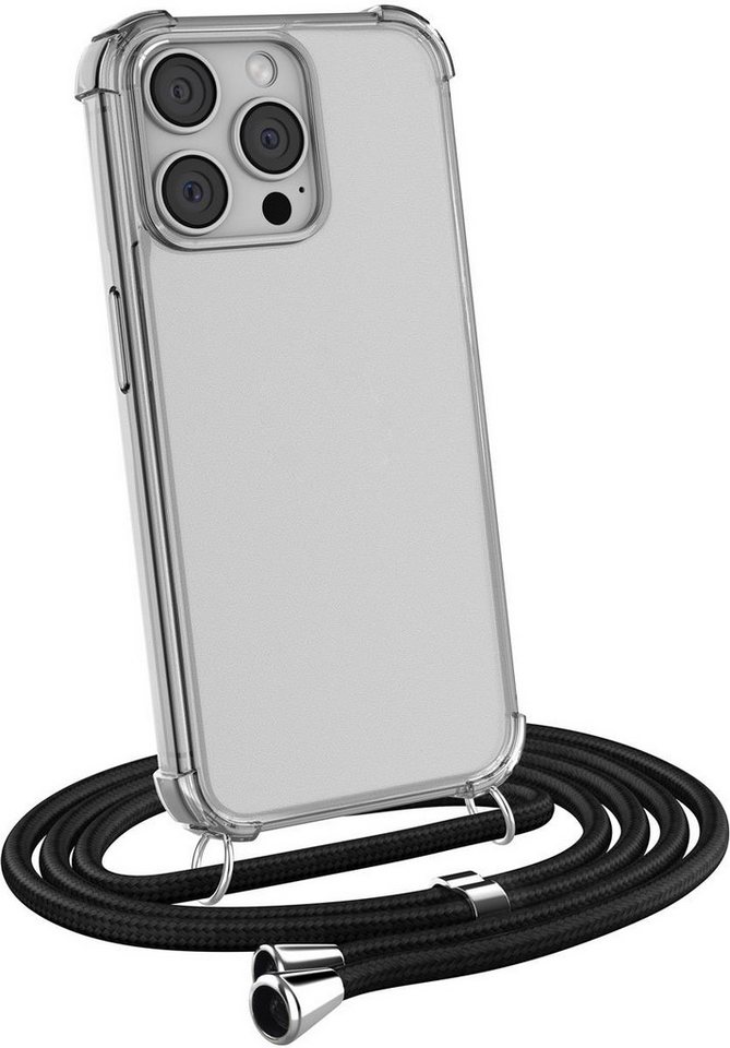 MyGadget Handyhülle TPU Hülle Band Handykette Handyband Umhängen Case Für Apple iPhone 14 Pro von MyGadget