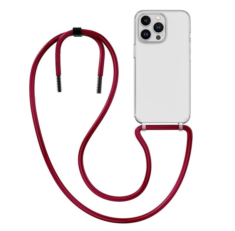 MyGadget Handyhülle Handykette abnehmbares Band & transparente Hardcase Hülle Für Apple iPhone 14 Pro von MyGadget