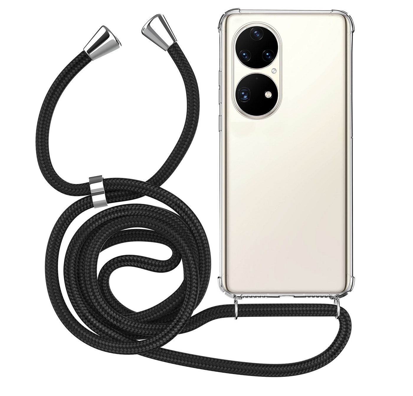 MyGadget Handyhülle Handykette für Huawei P50 Pro, mit Handyband zum Umhängen Kordel Schnur Case Schutzhülle von MyGadget