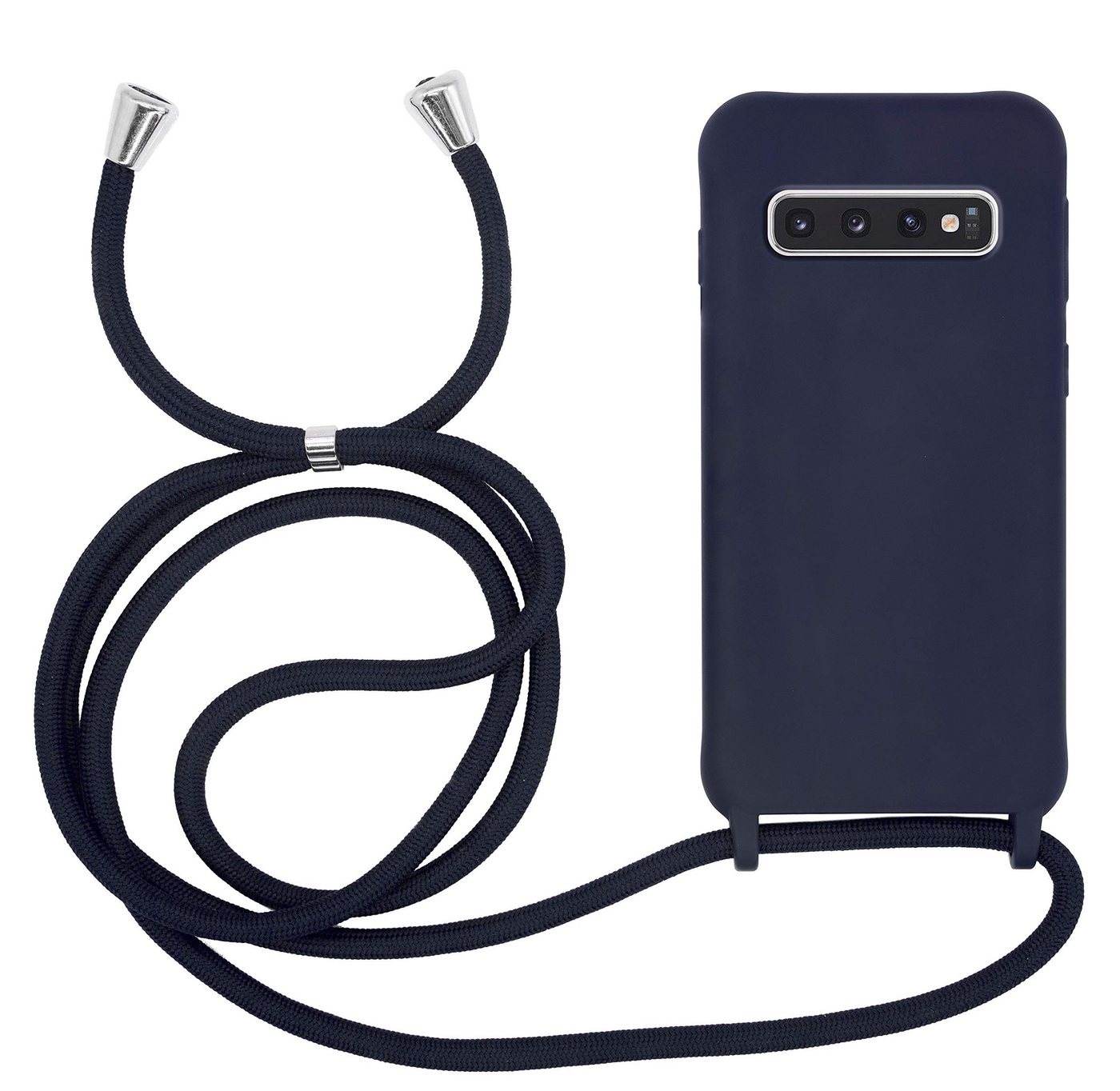 MyGadget Handyhülle Handykette für Samsung Galaxy S10, TPU Hülle mit Band mit Handyband zum Umhängen Kordel Case Schutzhülle von MyGadget