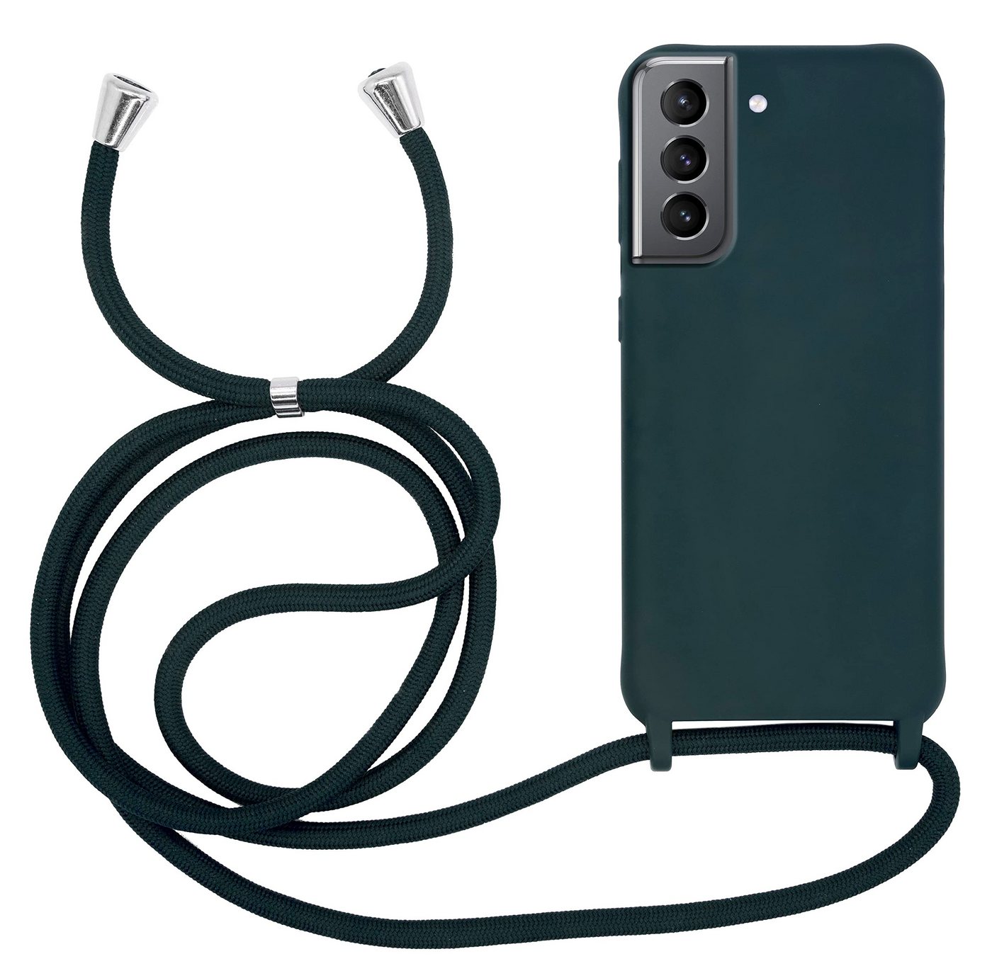 MyGadget Handyhülle Handykette für Samsung Galaxy S21, TPU Hülle mit Band mit Handyband zum Umhängen Kordel Case Schutzhülle von MyGadget