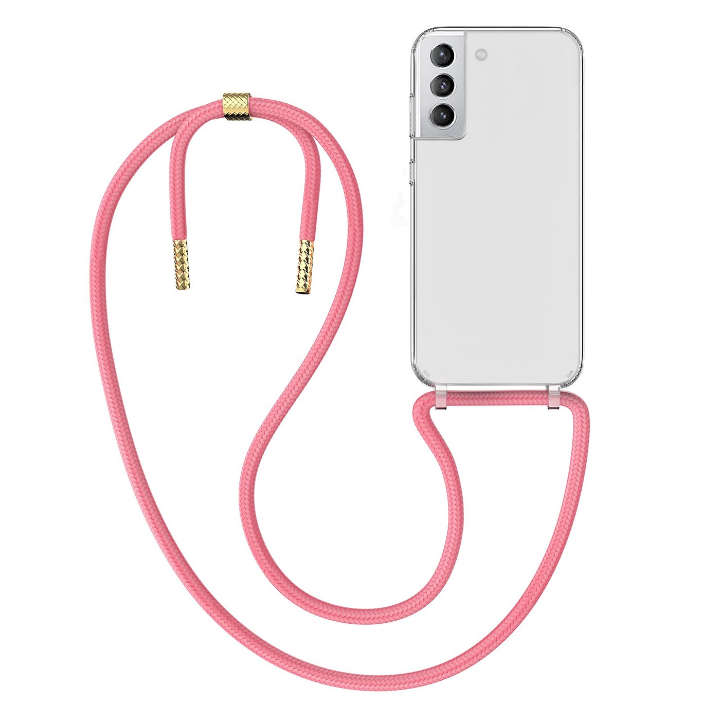 MyGadget Handyhülle Handykette abnehmbares Band & transparente Hardcase Hülle Für Samsung Galaxy S22 Plus MyGadget Handyhülle Handykette abnehmbares Band & transparente Hardcase Hülle Für Samsung Galaxy S22 Plus von MyGadget