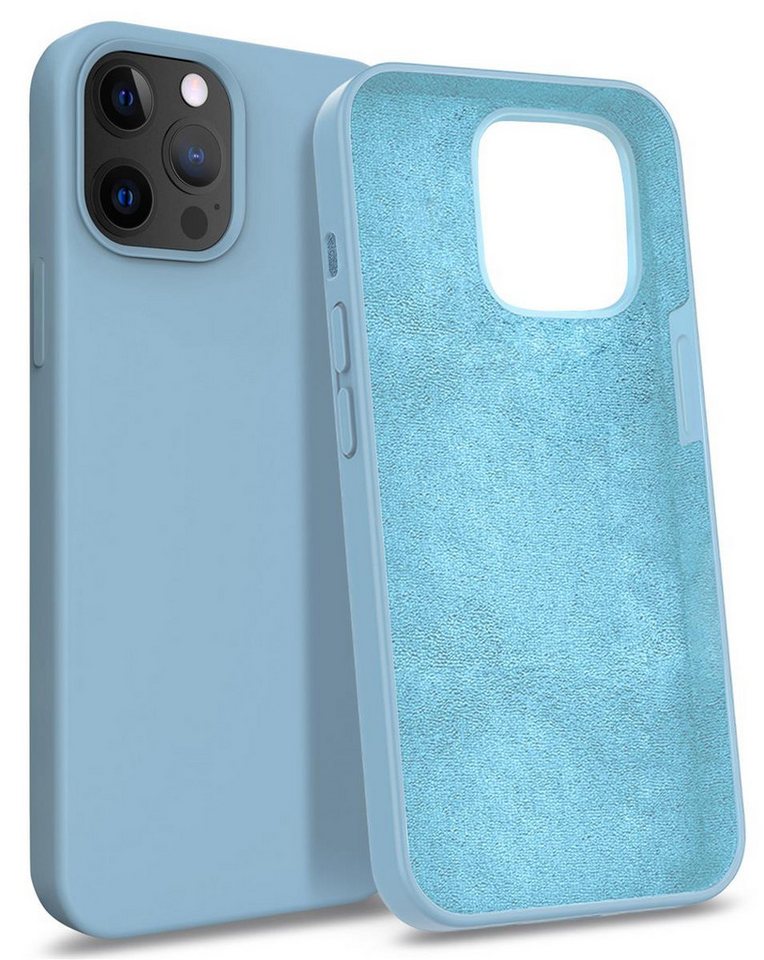 MyGadget Handyhülle Hardcase Hülle Apple iPhone 12 Pro Max, Gummiert 3 Layer Struktur Schutzhülle mit Soft Inlay & Hardcase Cover von MyGadget