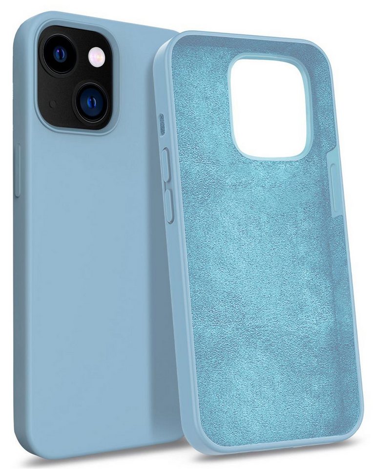 MyGadget Handyhülle Hardcase Hülle Apple iPhone 13, Gummiert 3 Layer Struktur Schutzhülle mit Soft Inlay & Hardcase Cover von MyGadget