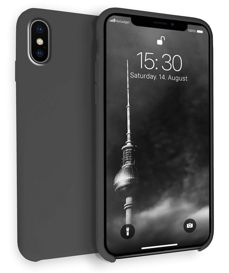 MyGadget Handyhülle Hardcase Hülle für Apple iPhone Xs Max, Schutzhülle Case mit Soft Touch Silikon Finish Cover Stoßfest von MyGadget