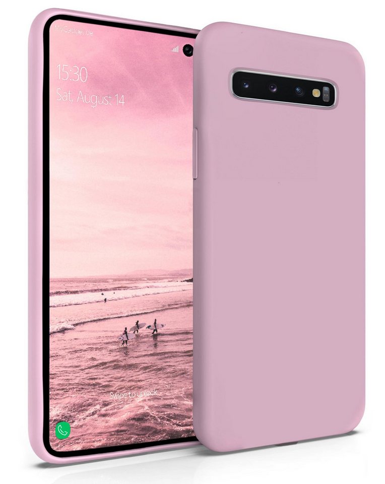 MyGadget Handyhülle Hardcase Hülle für Samsung Galaxy S10, stoßfeste Hardcase Schutzhülle & Soft Silikon von MyGadget