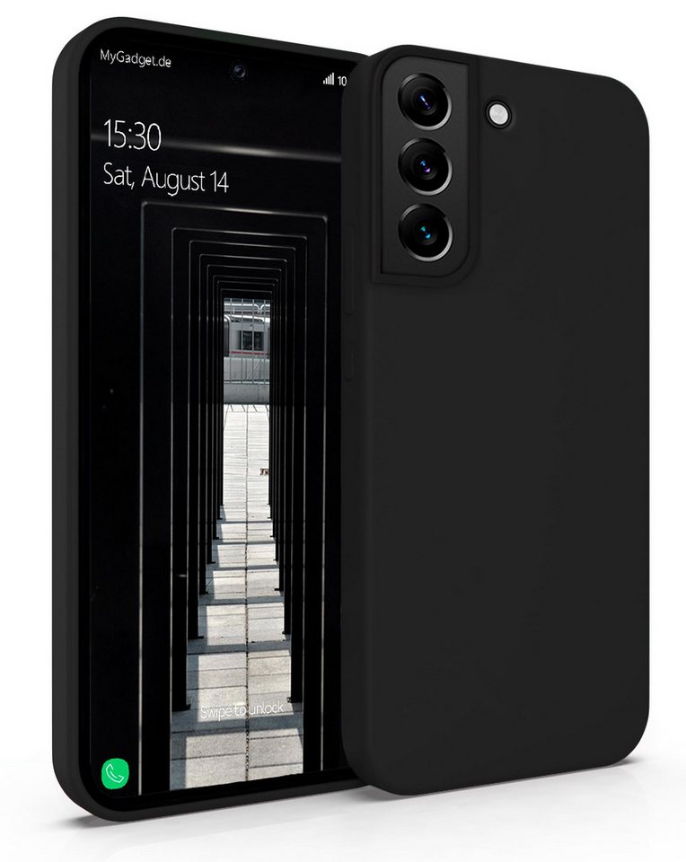 MyGadget Handyhülle Hardcase Hülle für Samsung Galaxy S22, stoßfeste Hardcase Schutzhülle & Soft Silikon von MyGadget