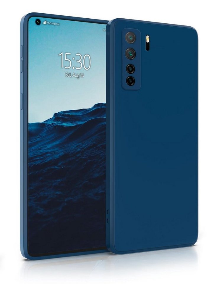 MyGadget Handyhülle Silikon Hülle Huawei P40 Lite, robuste Schutzhülle TPU Case Slim Silikonhülle Back Cover Kratzfest von MyGadget