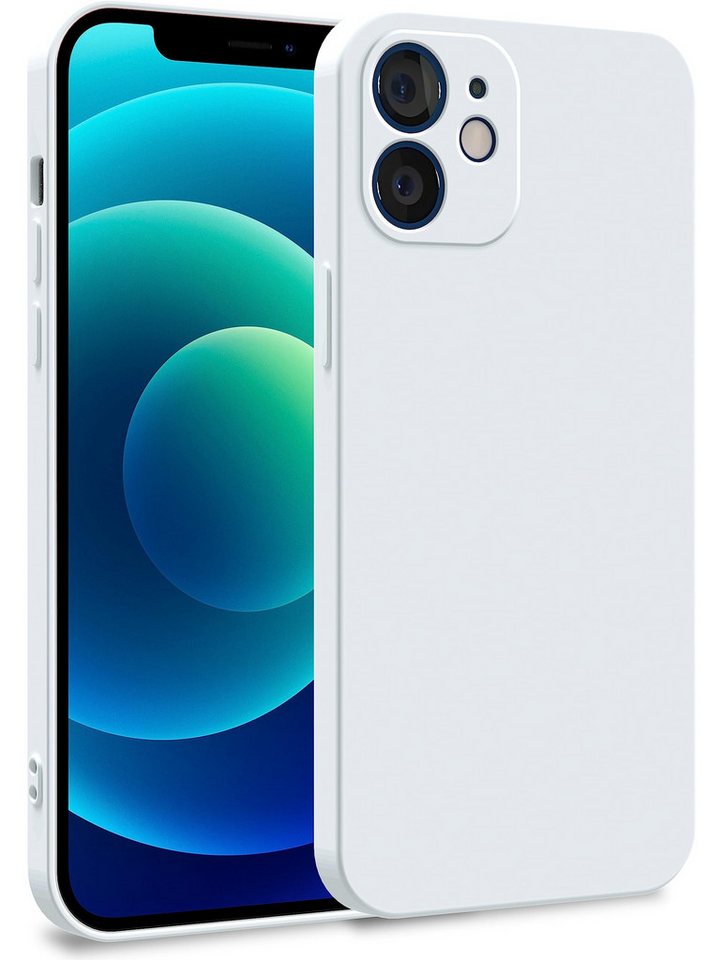 MyGadget Handyhülle Silikon Hülle für Apple iPhone 12, Zweilagige mit Kameraschutz Cover mit Innenfutter & Silikon außen von MyGadget