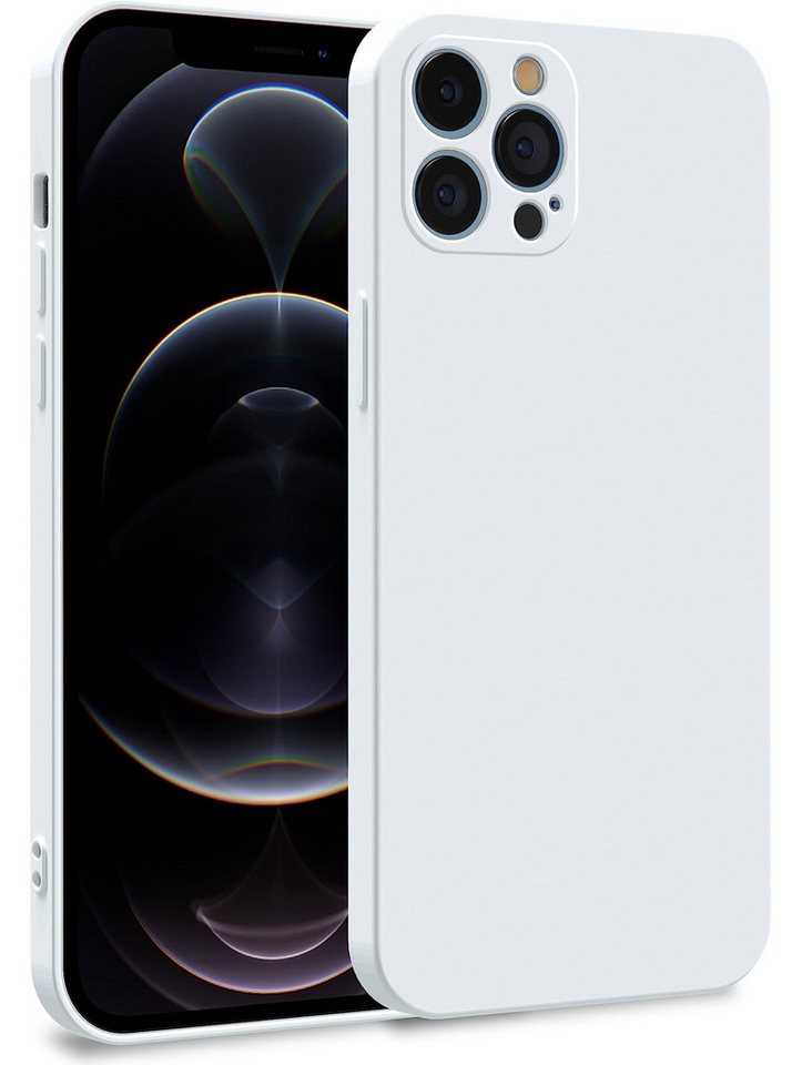 MyGadget Handyhülle Silikon Hülle für Apple iPhone 12 Pro, Zweilagige mit Kameraschutz Cover mit Innenfutter & Silikon außen von MyGadget