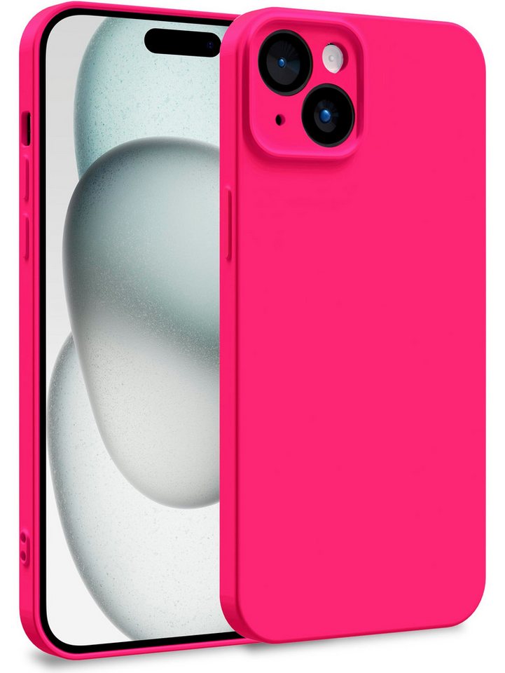 MyGadget Handyhülle Silikon Hülle für Apple iPhone 15 Plus, Zweilagige mit Kameraschutz Cover mit Innenfutter & Silikon außen von MyGadget