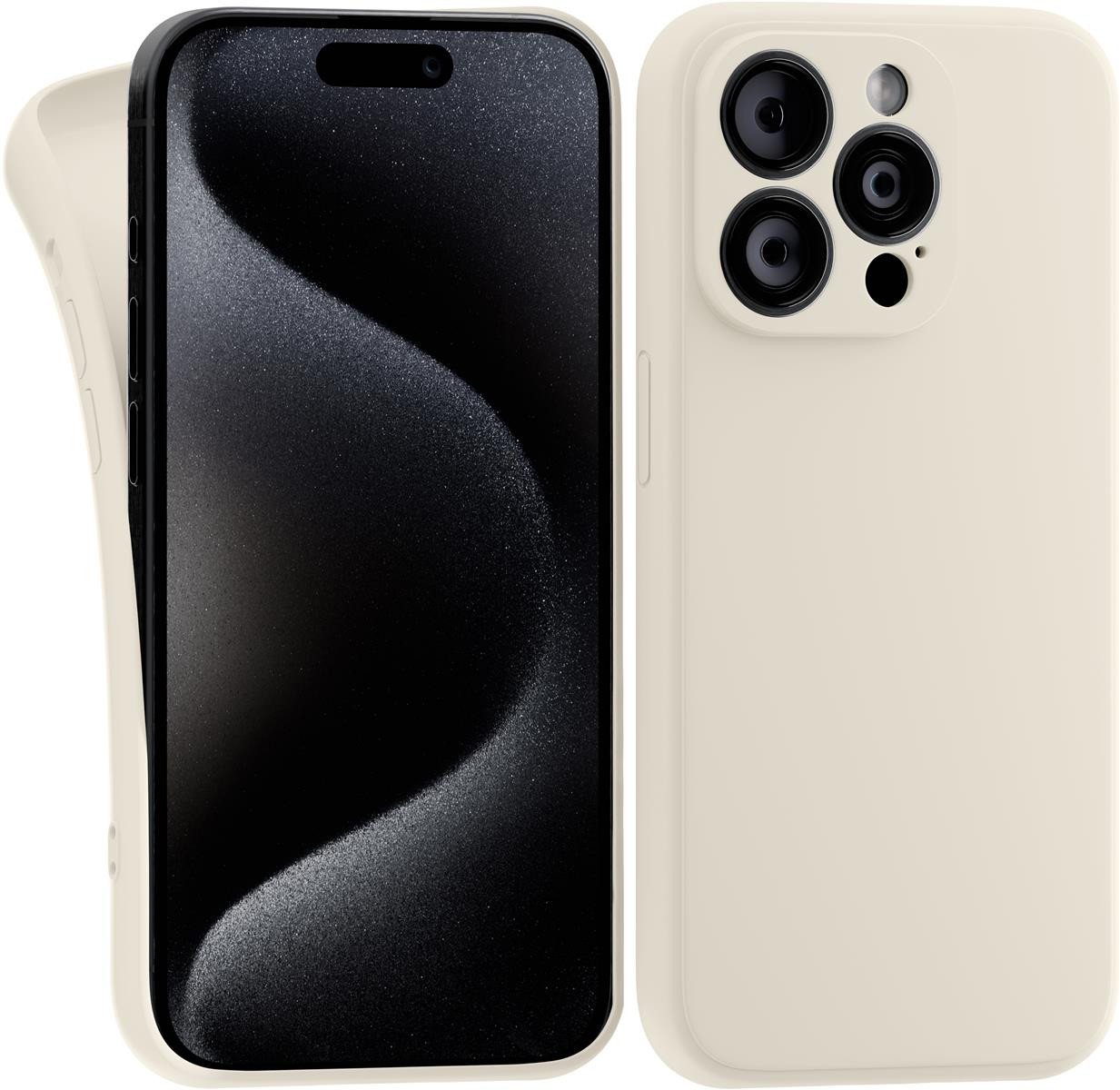 MyGadget Handyhülle Silikon Hülle für Apple iPhone 15 Pro, robuste Schutzhülle TPU Case Slim Silikonhülle Back Cover Kratzfest von MyGadget