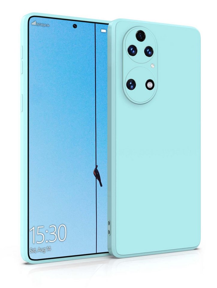 MyGadget Handyhülle Silikon Hülle für Huawei P50, robuste Schutzhülle TPU Case Slim Silikonhülle Back Cover Kratzfest von MyGadget
