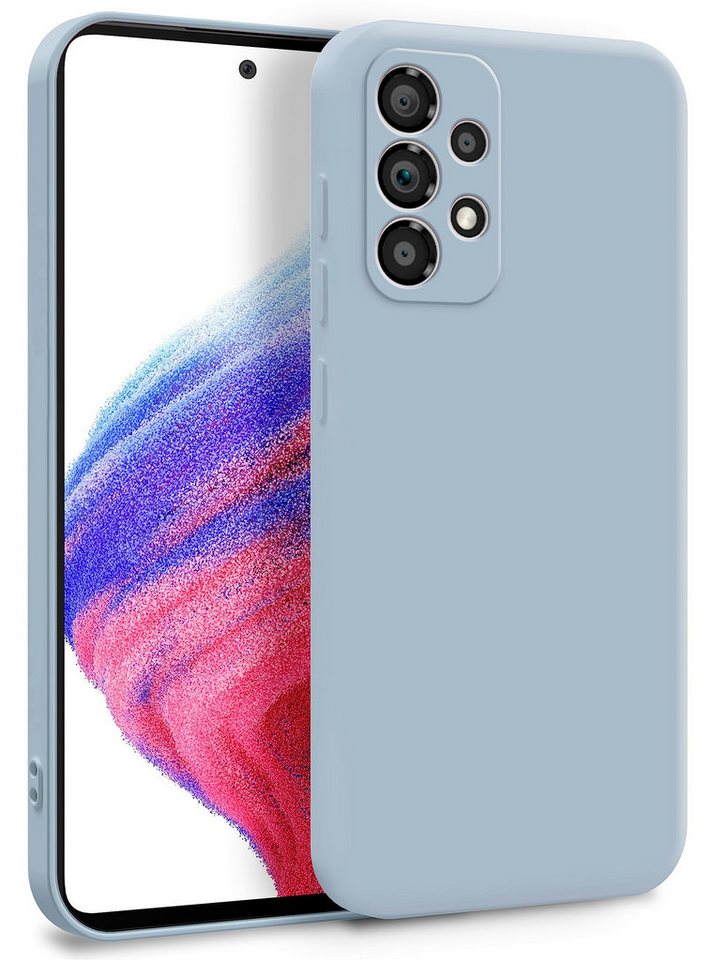 MyGadget Handyhülle Silikon Hülle für Samsung Galaxy A53 5G, Zweilagige mit Kameraschutz Cover mit Innenfutter & Silikon außen von MyGadget