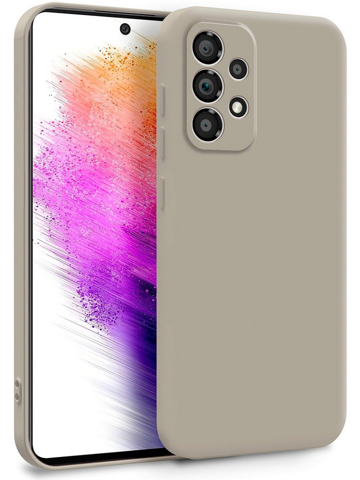 MyGadget Handyhülle Silikon Hülle 2 lagig mit Kameraschutz & Innenfutter Für Samsung Galaxy A73 5G von MyGadget