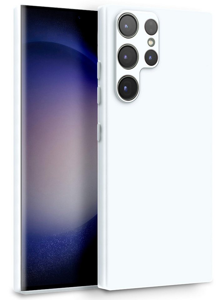 MyGadget Handyhülle Silikon Hülle für Samsung Galaxy S23 Ultra, Zweilagige mit Kameraschutz Cover mit Innenfutter & Silikon außen von MyGadget