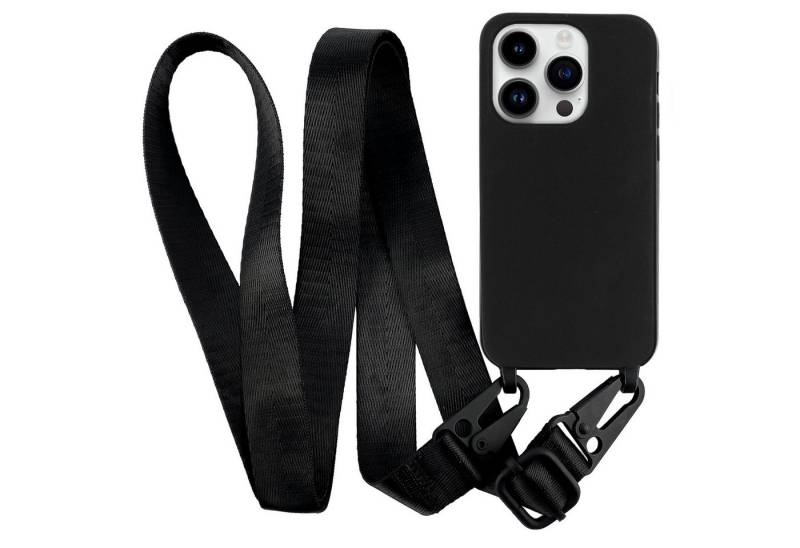 MyGadget Handyhülle TPU Hülle Band Handykette Handyband Umhängen Case für Apple iPhone 14 Pro von MyGadget