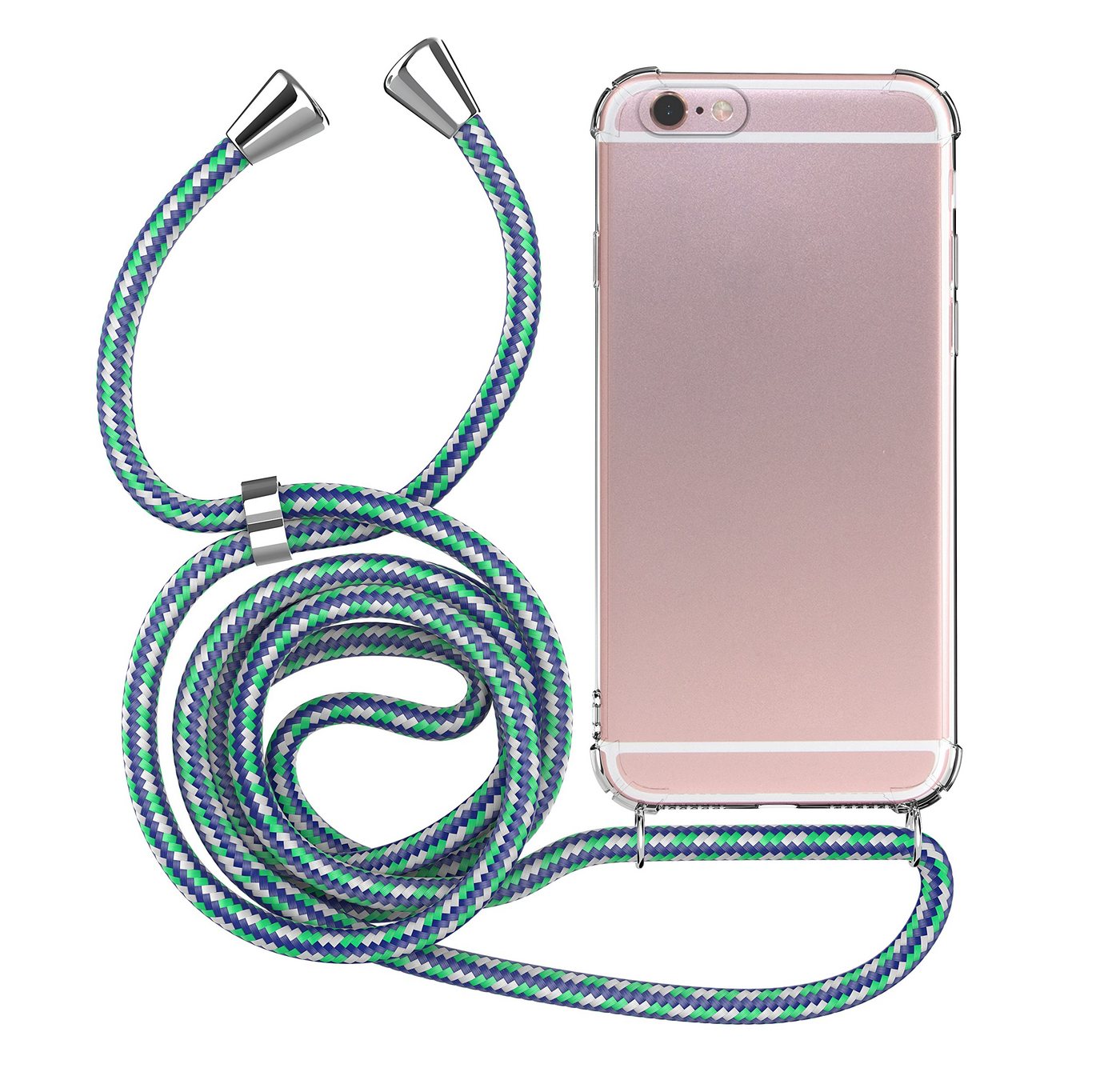 MyGadget Handyhülle TPU Hülle Band Handykette Handyband Umhängen Case für Apple iPhone 6 / 6s, mit Handyband zum Umhängen Kordel Schnur Case Schutzhülle von MyGadget