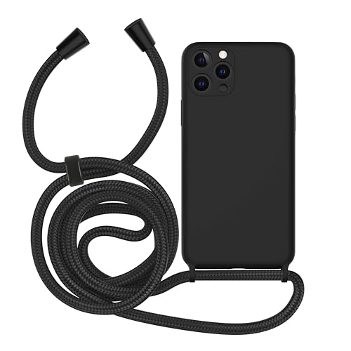 MyGadget Handykette für iPhone 11 Pro - Gummierte Handyhülle - 3 Layer Struktur Schutzhülle mit Soft Inlay & Hardcase - Cover zum Umhängen - Schwarz MyGadget Handykette für iPhone 11 Pro - Gummierte Handyhülle - 3 Layer Struktur Schutzhülle mit Soft Inlay & Hardcase - Cover zum Umhängen - Schwarz von MyGadget