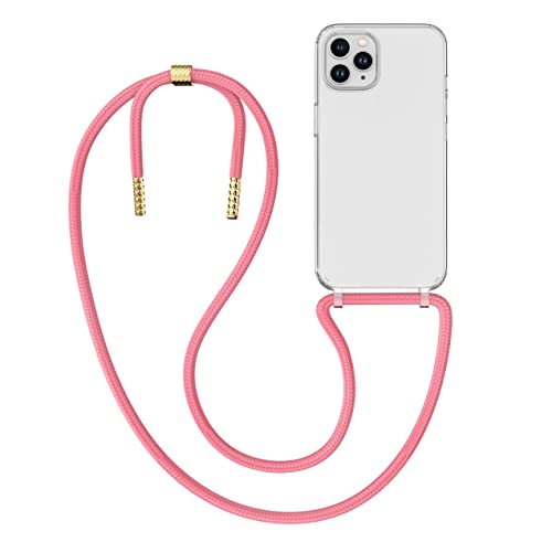 MyGadget Handykette für Apple iPhone 12 Pro Max Hülle mit Band - Handyhülle mit Handyband zum Umhängen Kordel Schnur Case Schutzhülle - Rosa von MyGadget