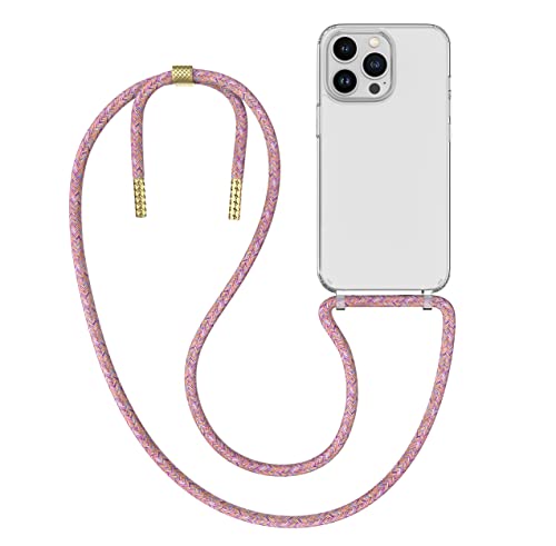 MyGadget Handykette für iPhone 13 Pro Max - [ Hülle mit Band abnehmbar & verstellbar ] - Handyhülle mit Handyband zum Umhängen Schnur Case Schutzhülle - Bunt von MyGadget