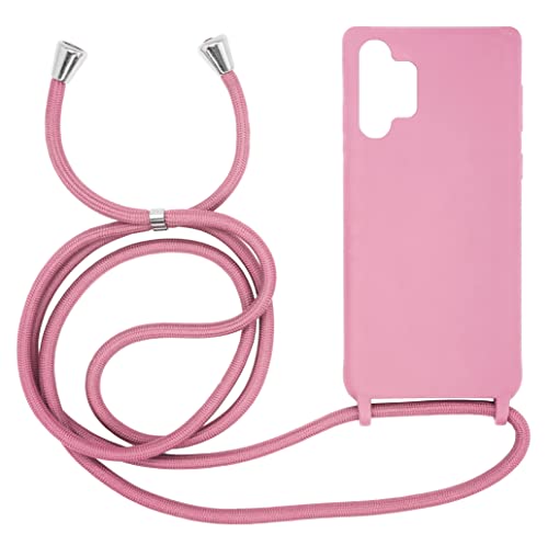 MyGadget Handykette für Samsung Galaxy A32 5G - [ Hülle mit verstellbaren Band ] - TPU Handyhülle mit Handyband zum Umhängen - Kordel Schnur Case Schutzhülle - Rosa von MyGadget