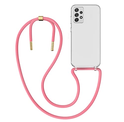 MyGadget Handykette für Samsung Galaxy A52 4G | 5G | A52s 5G Hülle mit Band - Handyhülle mit Handyband zum Umhängen Kordel Schnur Case Schutzhülle - Rosa von MyGadget