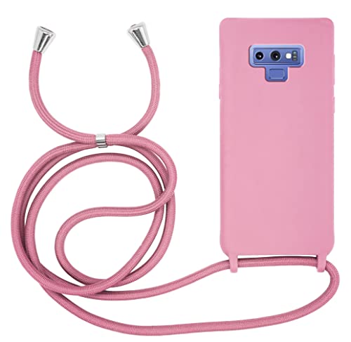 MyGadget Handykette für Samsung Galaxy Note 9 TPU Hülle mit Band - Handyhülle mit Handyband zum Umhängen Kordel Schnur Case Schutzhülle - Rosa von MyGadget