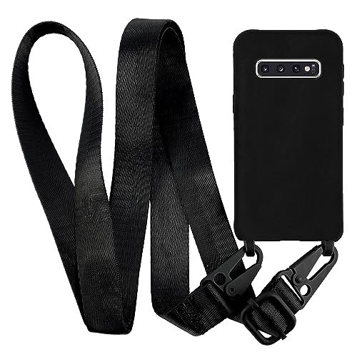 MyGadget Handykette für Samsung Galaxy S10 - TPU Hülle mit Band - Handyhülle mit Handyband zum Umhängen Kordel Schnur Case Schutzhülle - Schwarz MyGadget Handykette für Samsung Galaxy S10 - TPU Hülle mit Band - Handyhülle mit Handyband zum Umhängen Kordel Schnur Case Schutzhülle - Schwarz von MyGadget
