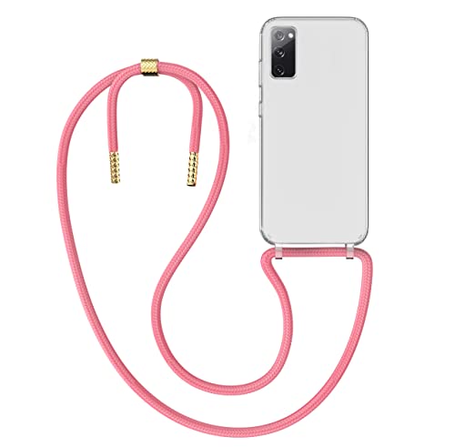 MyGadget Handykette für Samsung Galaxy S20 FE - [ Hülle mit Band abnehmbar & verstellbar ] - Handyhülle mit Handyband zum Umhängen Schnur Case Schutzhülle - Rosa von MyGadget